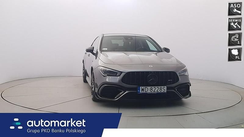 Szary Używany 2022 Mercedes CLA45 AMG AMG Sedan/Limuzyna | 244 850 zł - Obraz 1/4
