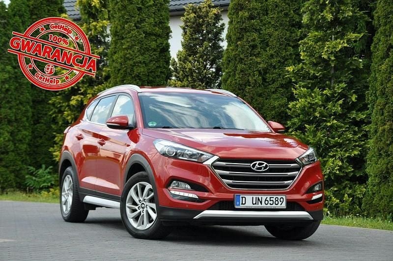 Bordowy Używany 2017 Hyundai Tucson SUV | 69 900 zł (Dobra cena) - Obraz 1/4