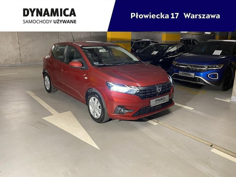 Bordowy (metalik) Używany 2021 Dacia Sandero Hatchback | 48 900 zł (Uczciwa cena) - Obraz 1/4