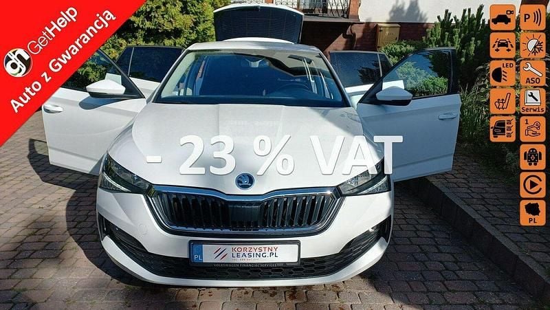 Biały Używany 2020 Skoda Scala Hatchback | 37 900 zł (Uczciwa cena) - Obraz 1/4