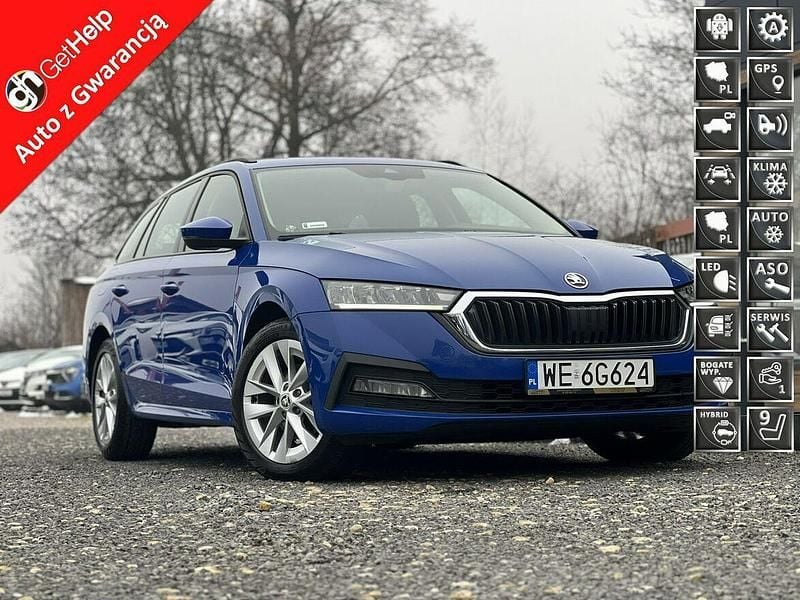 Niebieski Używany 2022 Skoda Octavia Kombi | 46 890 zł (Dobra cena) - Obraz 1/3
