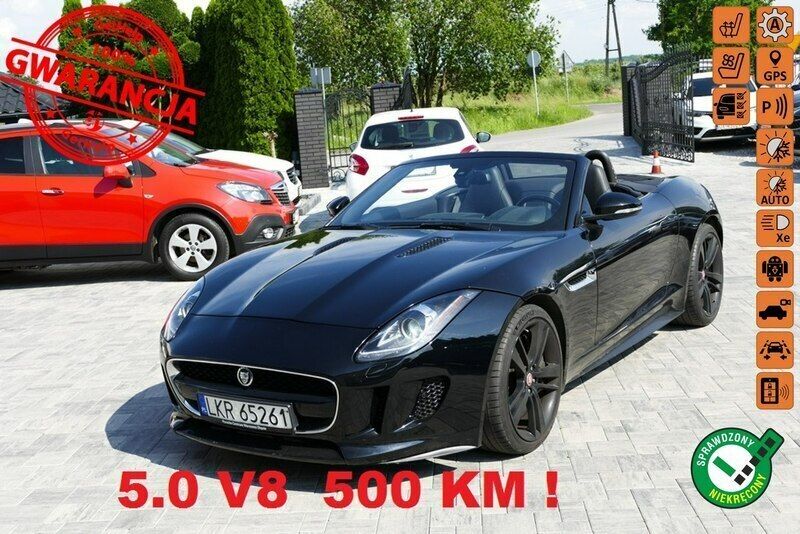 Czarny (metalik) Używany 2014 Jaguar F-Type Kabriolet | 142 000 zł - Obraz 1/4