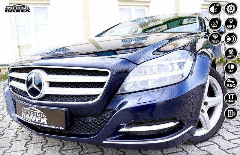 Granatowy Używany 2012 Mercedes CLS250 Kombi | 54 999 zł - Obraz 1/4