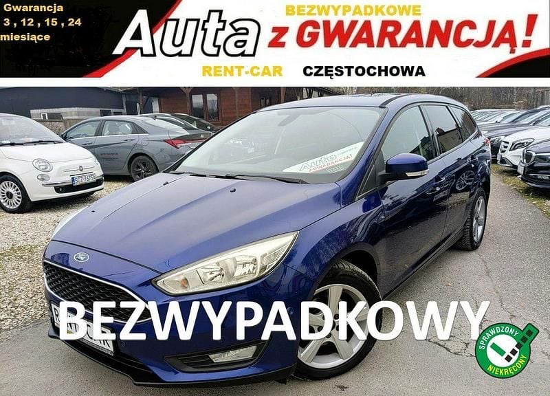 Niebieski ciemny (metalik) Używany 2015 Ford Focus Kombi | 25 900 zł (Dobra cena) - Obraz 1/4