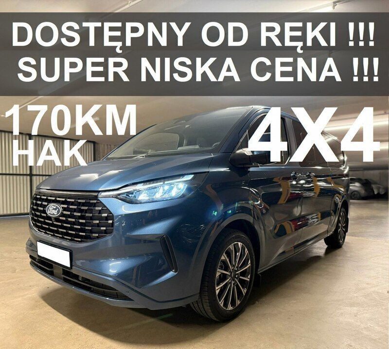 Niebieski Nowe 2024 Ford Tourneo Custom Active Sedan/Limuzyna | 286 620 zł (Uczciwa cena) - Obraz 1/4
