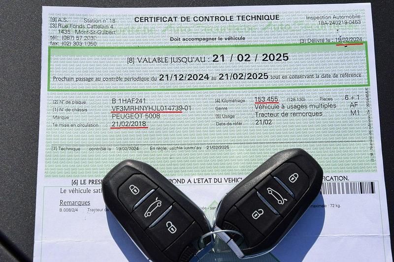 Używany Peugeot 5008 130 KM (95 kW) 2018 Granatowy Minivan