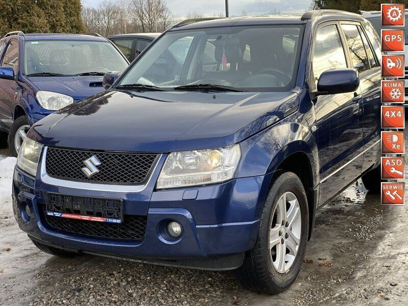 Granatowy Używany 2008 Suzuki Grand Vitara SUV | 26 700 zł (Dobra cena) - Obraz 1/4