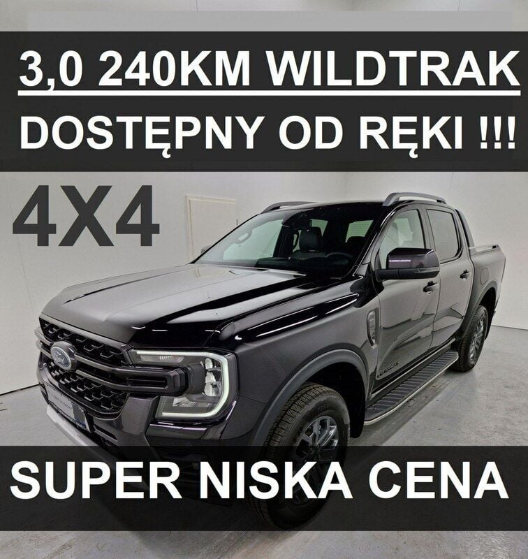 Używany Ford Ranger Wildtrack 240 KM (176 kW) 2024 Czarny Pickup