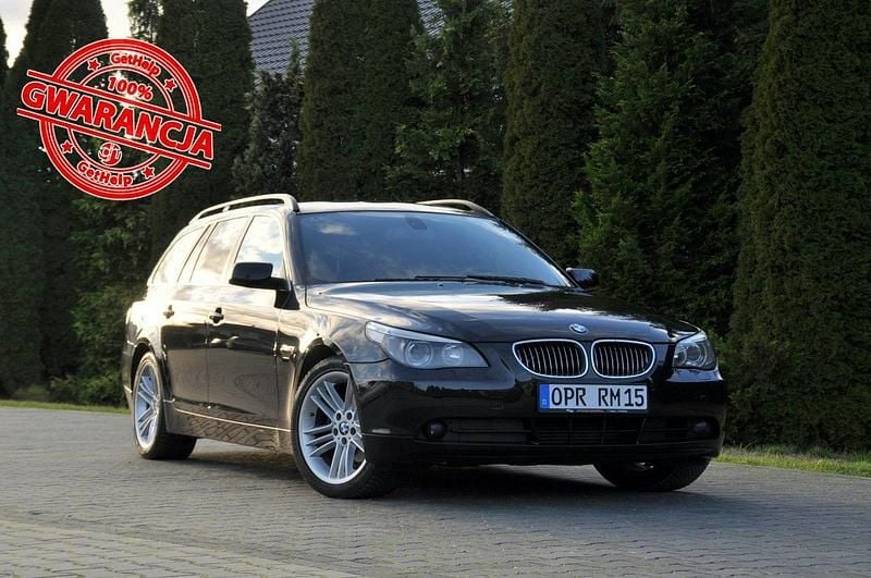 Czarny Używany 2007 BMW 525 Kombi | 24 900 zł (Drogi) - Obraz 1/4