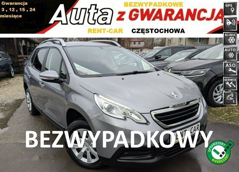 Szary Używany 2015 Peugeot 2008 SUV | 26 900 zł (Dobra cena) - Obraz 1/4