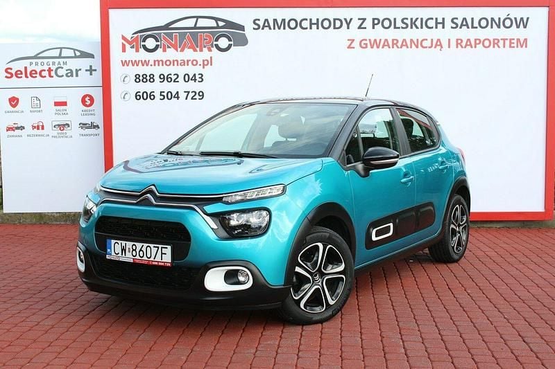 Niebieski Używany 2020 Citroën C3 Shine Hatchback | 39 900 zł (Uczciwa cena) - Obraz 1/4