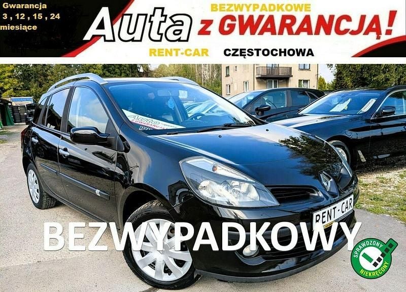 Czarny Używany 2009 Renault Clio GrandTour Kombi | 13 400 zł (Dobra cena) - Obraz 1/4