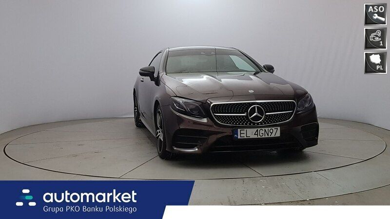 Bordowy Używany 2019 Mercedes E300 Coupe | 176 800 zł - Obraz 1/4