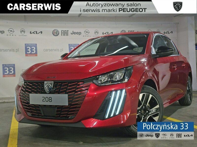 Czerwony (metalik) Używany 2024 Peugeot 208 Hatchback | 94 890 zł (Dość drogi) - Obraz 1/4