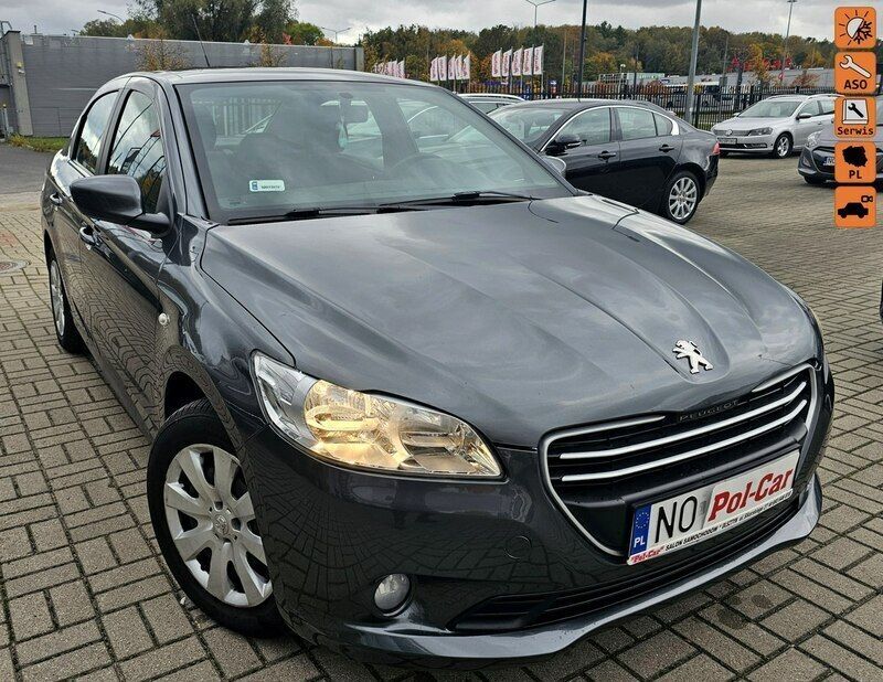 Grafitowy (metalik) Używany 2013 Peugeot 301 Sedan/Limuzyna | 18 900 zł (Uczciwa cena) - Obraz 1/4
