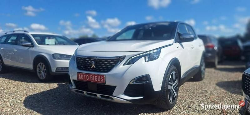 Biały Używany 2018 Peugeot 3008 GT-line SUV | 72 900 zł (Uczciwa cena) - Obraz 1/4