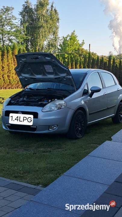 Niebieski Używany 2009 Fiat Grande Punto Hatchback | 15 500 zł - Obraz 1/4