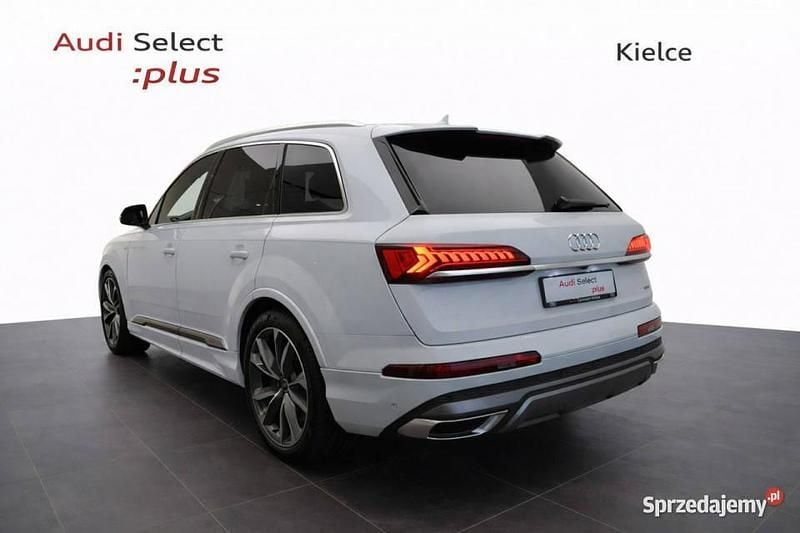Biały Używany 2022 Audi Q7 S-Line SUV | 279 980 zł (Dość drogi) - Obraz 1/4