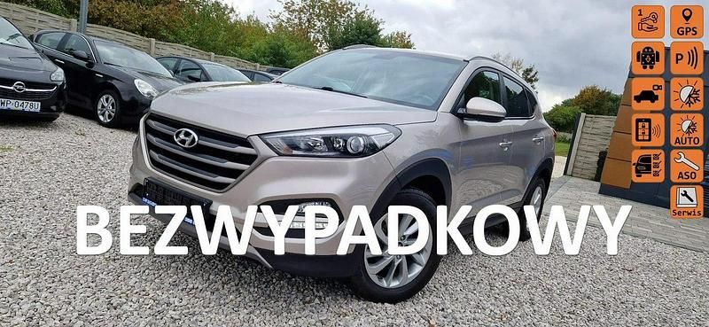 Szary (metalik) Używany 2016 Hyundai Tucson SUV | 59 900 zł (Uczciwa cena) - Obraz 1/4