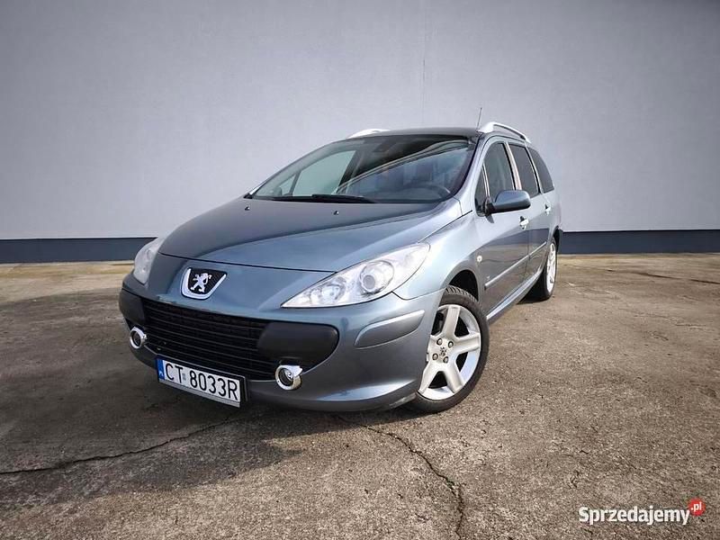 Grafitowy Używany 2005 Peugeot 307 Kombi | 8500 zł (Uczciwa cena) - Obraz 1/4