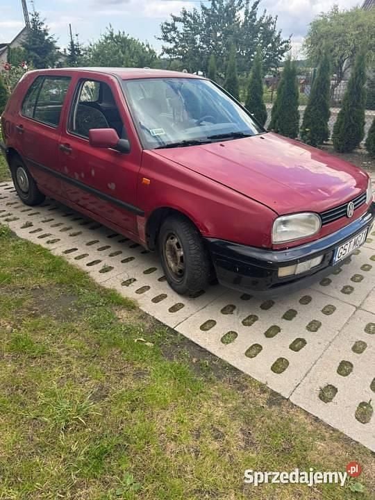 Bordowy Używany 1992 VW Golf II Coupe | 1500 zł - Obraz 1/4