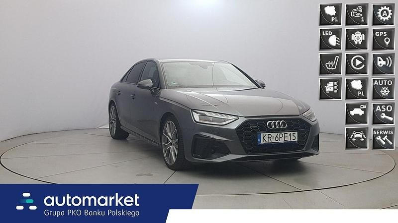 Szary Używany 2019 Audi A4 S-Line Kombi | 114 850 zł - Obraz 1/4