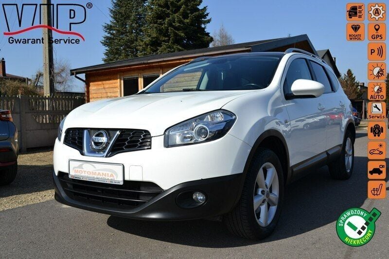 Szary Używany 2010 Nissan Qashqai +2 SUV | 33 900 zł (Dość drogi) - Obraz 1/4