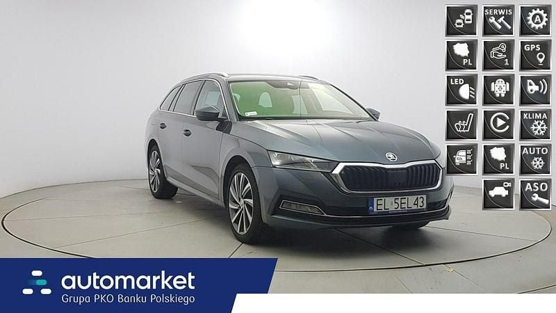 Szary Używany 2021 Skoda Octavia Kombi | 68 850 zł (Uczciwa cena) - Obraz 1/4