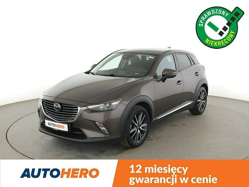 Szary Używany 2017 Mazda CX-3 SUV | 59 900 zł (Uczciwa cena) - Obraz 1/3