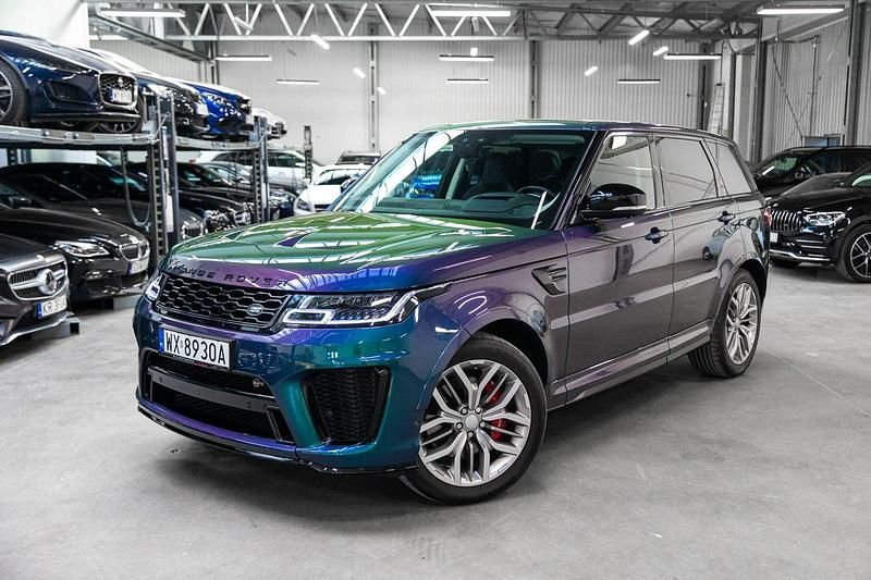 Niebieski Używany 2019 Land Rover Range Rover Sport SVR SUV | 335 000 zł - Obraz 1/4