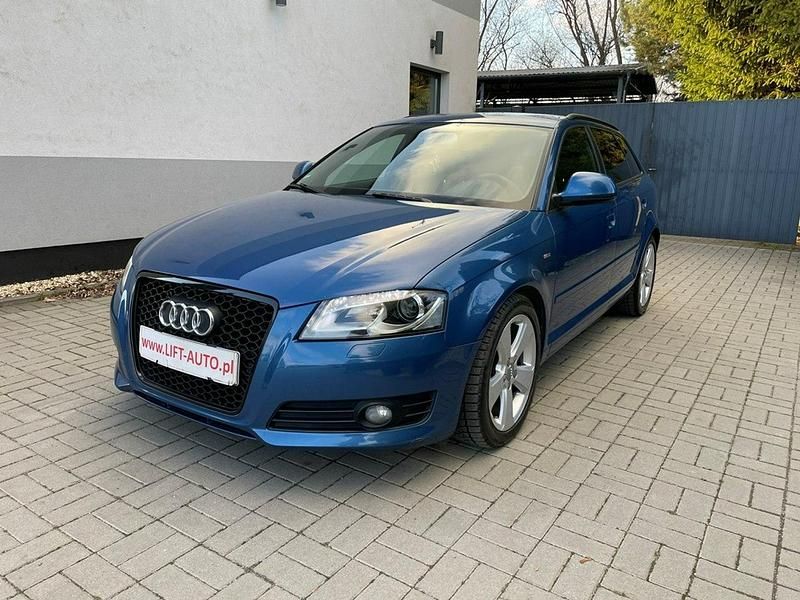 Niebieski Używany 2008 Audi A3 Sportback S-Line Hatchback | 31 900 zł - Obraz 1/4