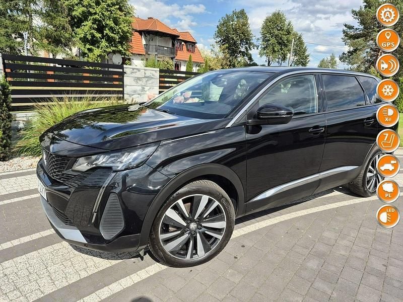 Czarny Używany 2021 Peugeot 5008 Minivan | 92 900 zł (Dobra cena) - Obraz 1/4