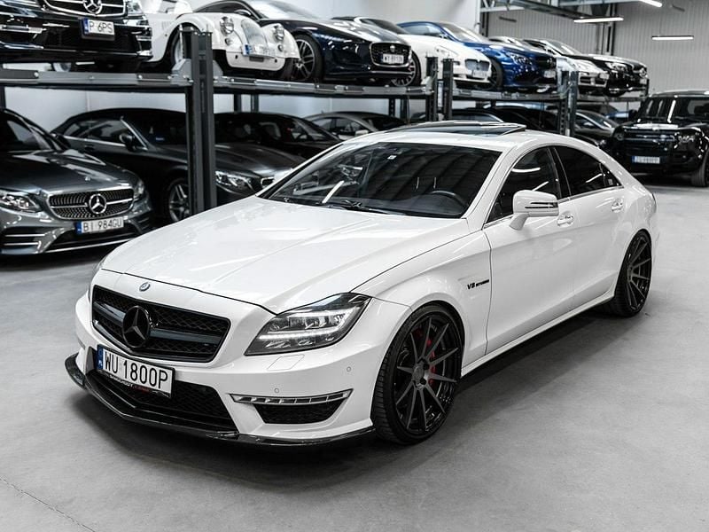 Używany Mercedes CLS63 AMG AMG 557 KM (409 kW) 2011 Biały (metalik, perła) Sedan/Limuzyna