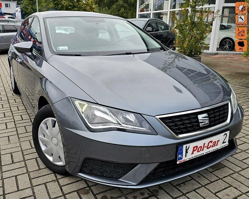 Szary (metalik) Używany 2018 Seat Leon Hatchback | 36 900 zł (Uczciwa cena) - Obraz 1/4