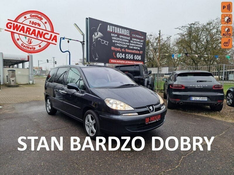 Czarny Używany 2007 Peugeot 807 Minivan | 15 800 zł - Obraz 1/4