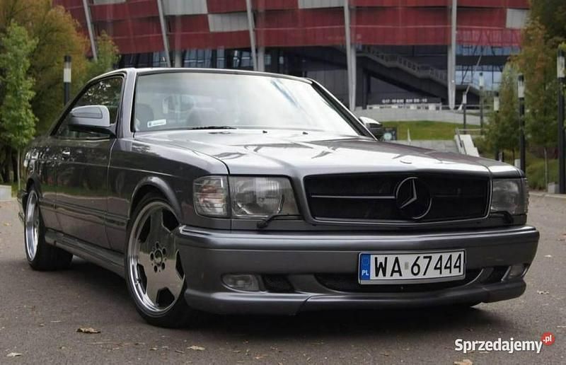 Szary Używany 1987 Mercedes 500 Coupe | 209 000 zł - Obraz 1/4