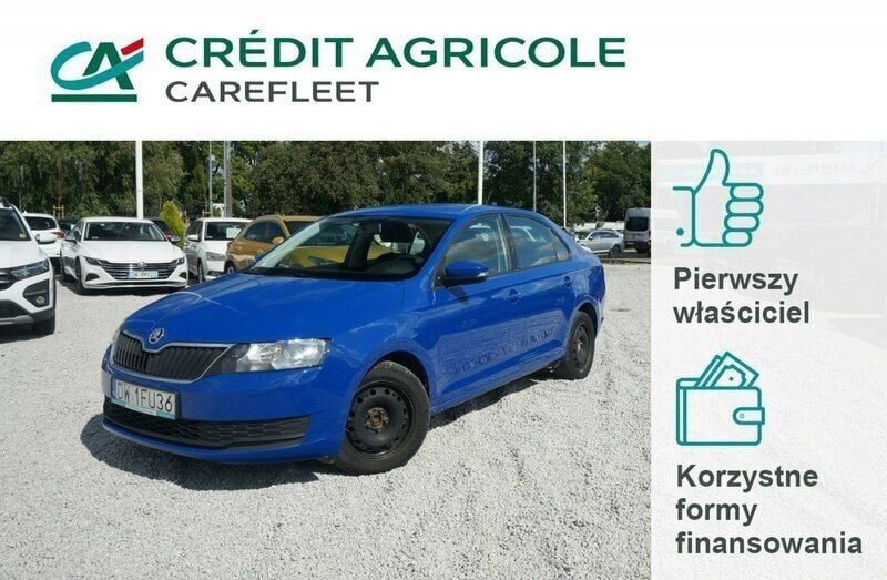 Niebieski Używany 2019 Skoda Rapid Active Sedan/Limuzyna | 26 600 zł (Super Cena) - Obraz 1/4
