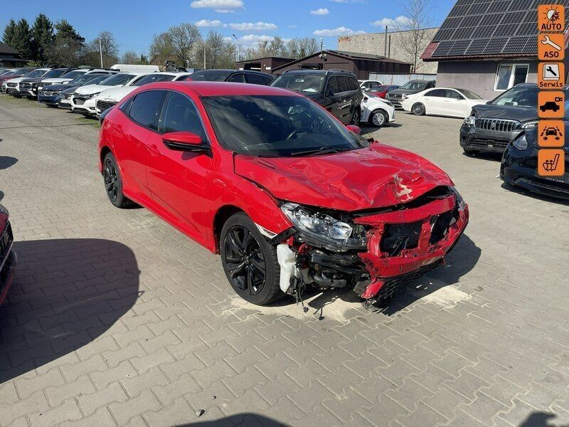 Czerwony (metalik) Używany 2018 Honda Civic Hatchback | 19 900 zł - Obraz 1/4