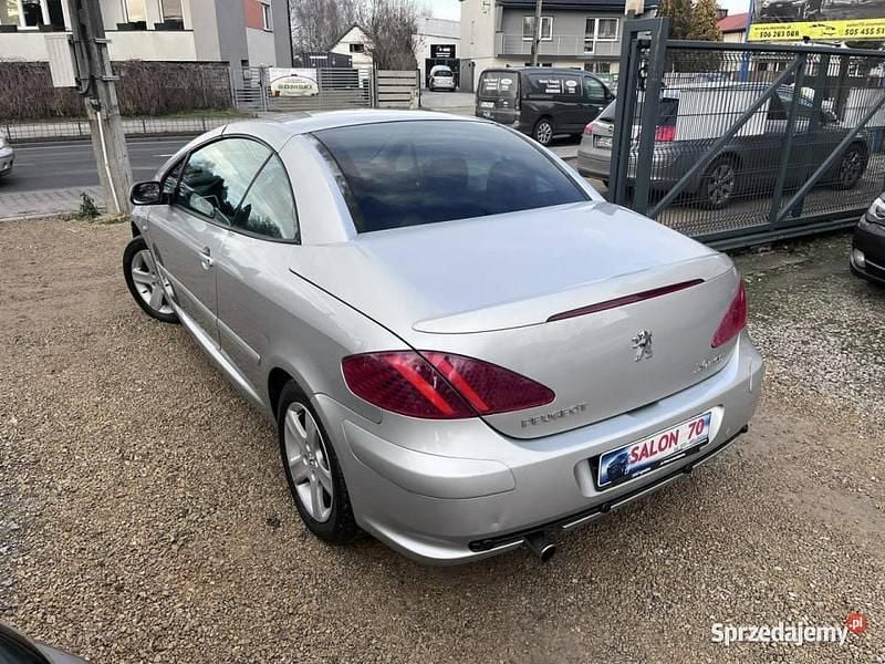 Srebrny Używany 2004 Peugeot 307 CC Kabriolet | 8900 zł - Obraz 1/4