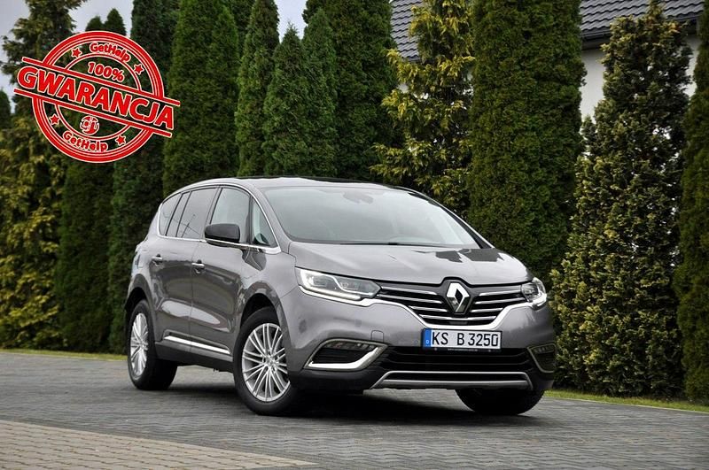 Szary Używany 2016 Renault Espace Minivan | 52 900 zł - Obraz 1/4