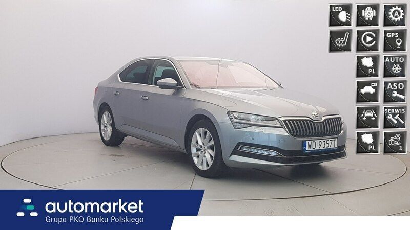 Srebrny Używany 2020 Skoda Superb Style Hatchback | 104 850 zł (Uczciwa cena) - Obraz 1/4