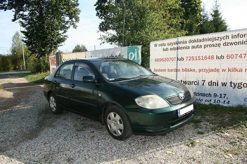 Zielony Używany 2003 Toyota Corolla Sedan/Limuzyna | 5199 zł (Uczciwa cena) - Obraz 1/4