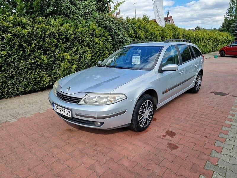 Srebrny Używany 2004 Renault Laguna II Kombi | 3200 zł - Obraz 1/4