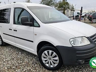Biały Używany 2009 VW Caddy Maxi Minivan | 18 900 zł - Obraz 1/4