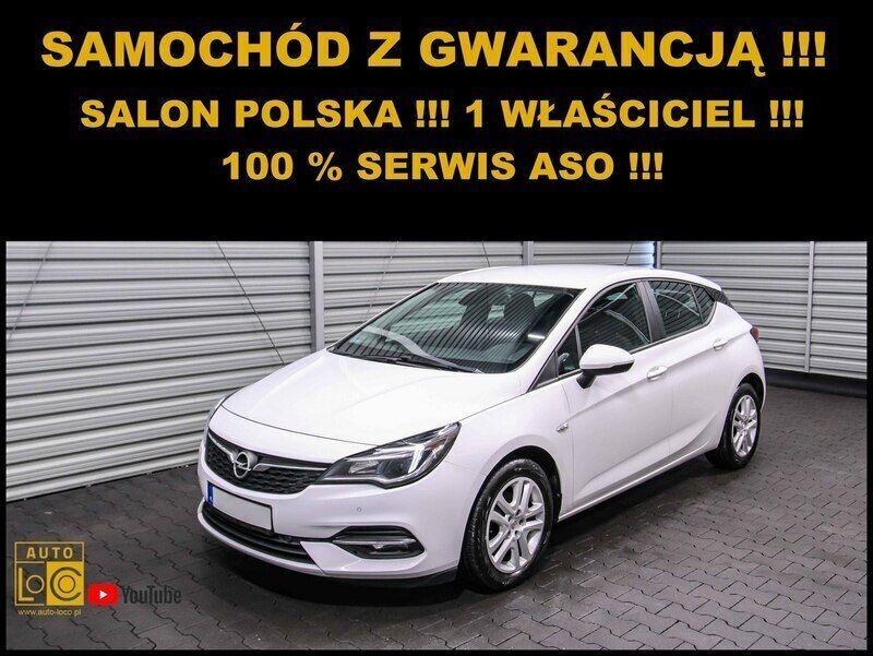 Biały (metalik) Używany 2020 Opel Astra Hatchback | 32 429 zł (Super Cena) - Obraz 1/4