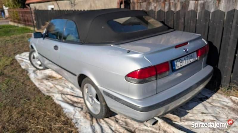 Srebrny Używany 1999 Saab 9-3 Cabriolet Kabriolet | 20 000 zł - Obraz 1/2