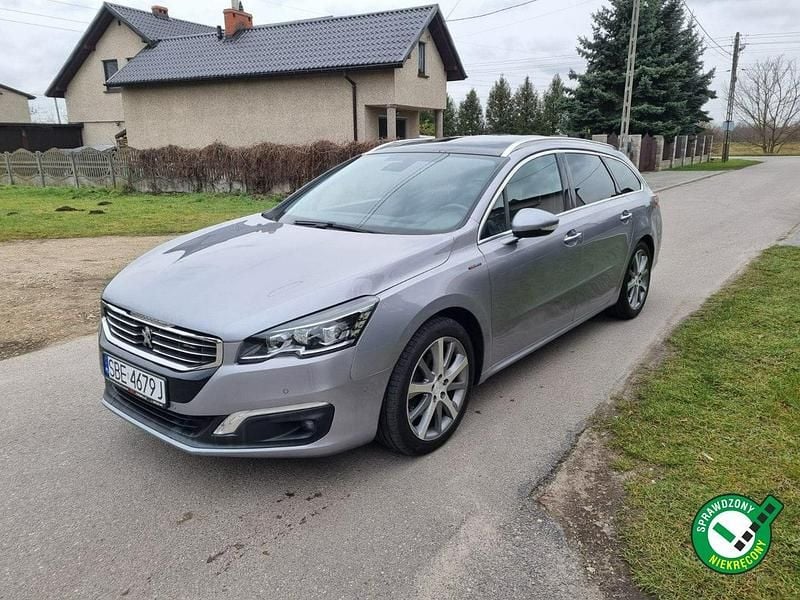 Szary (metalik) Używany 2015 Peugeot 508 SW Kombi | 37 300 zł - Obraz 1/4