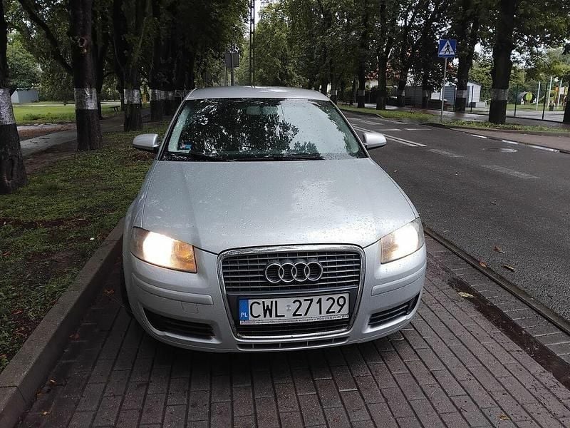 Srebrny Używany 2006 Audi A3 Sportback Hatchback | 15 400 zł (Drogi) - Obraz 1/4