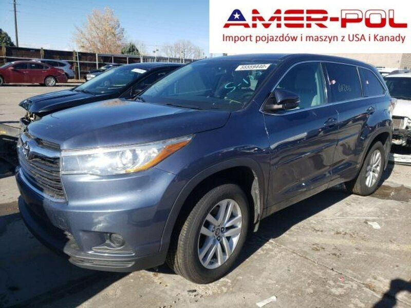 Niebieski Używany 2016 Toyota Highlander SUV | 84 000 zł - Obraz 1/4