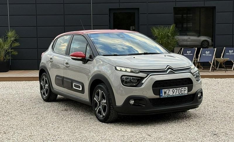 Szary (metalik) Używany 2021 Citroën C3 PureTech Hatchback | 41 800 zł (Uczciwa cena) - Obraz 1/3